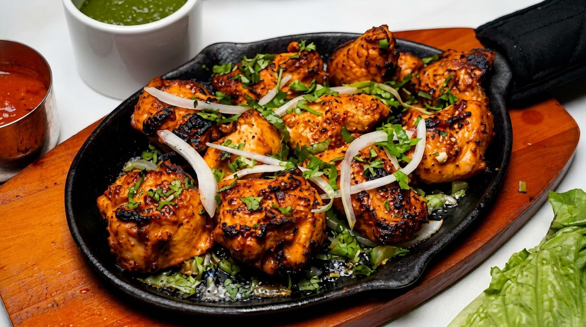 Tandoori cooking, up close