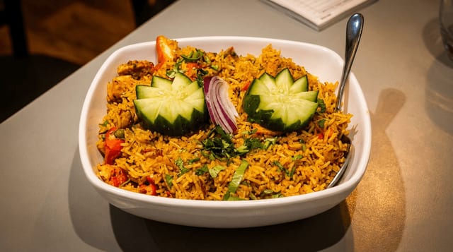 Vegetable Biryani.